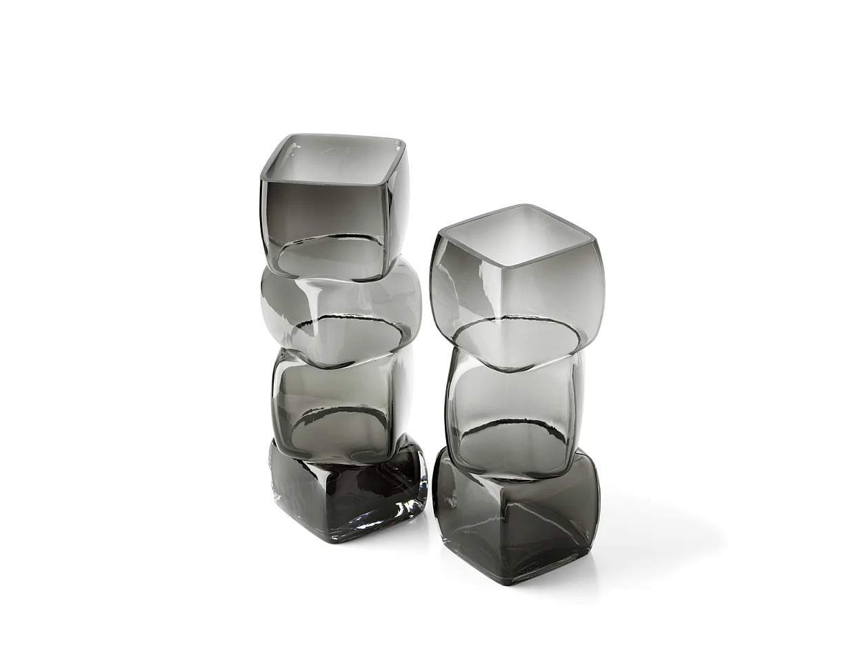 Le Vase Cubes – Gris Foncé – M