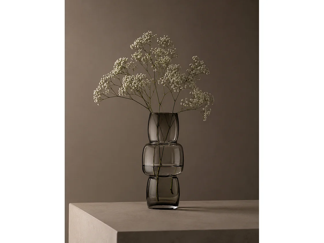 The Cubes Vase - Dark Grey - M