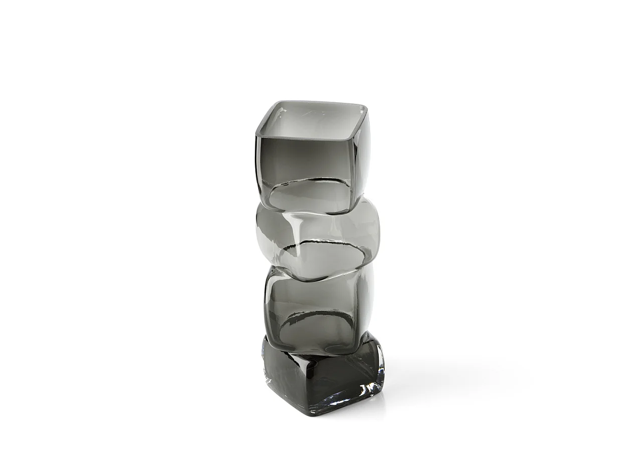 Le Vase Cubes – Gris Foncé – L