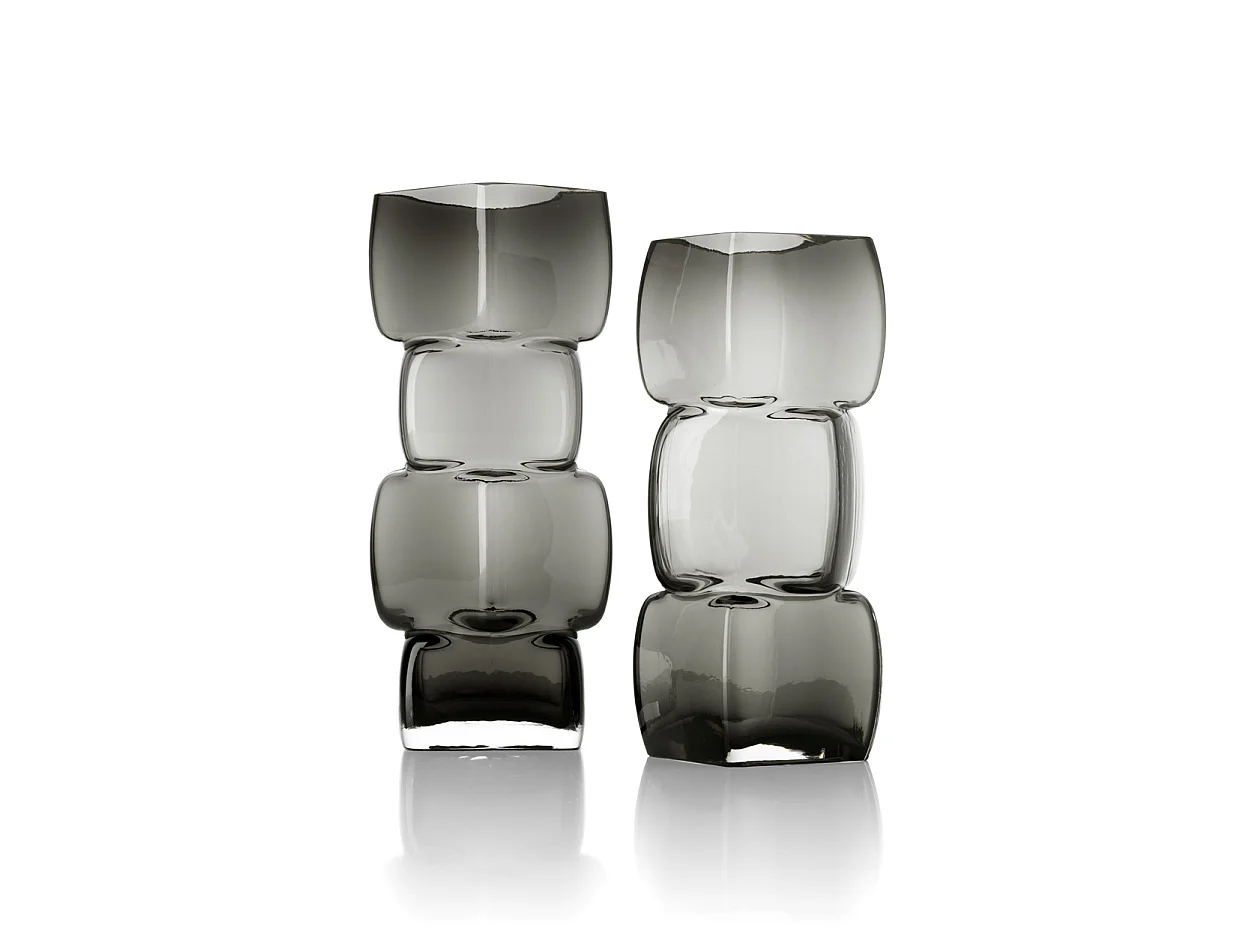 Le Vase Cubes – Gris Foncé – L
