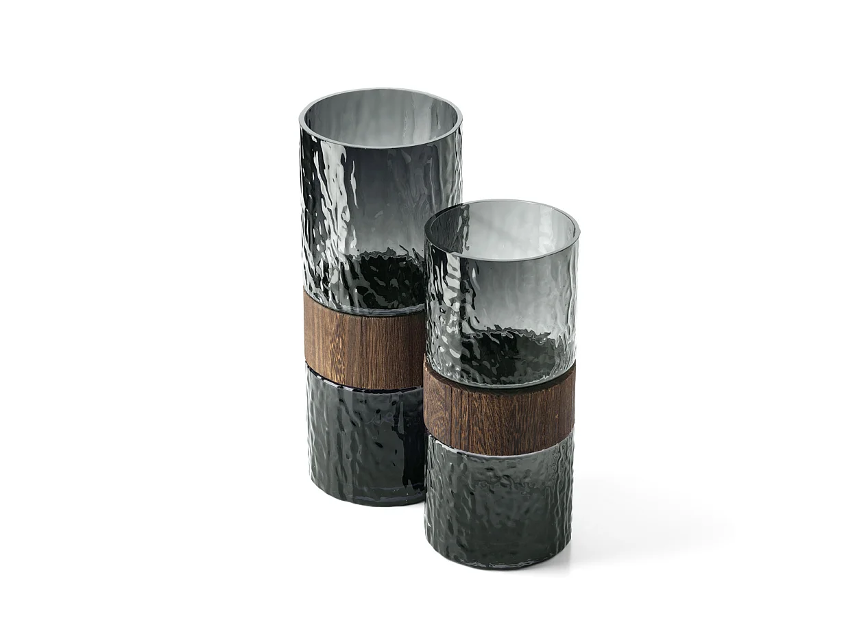 Le Vase Wood You Be Mine – Gris Foncé – M