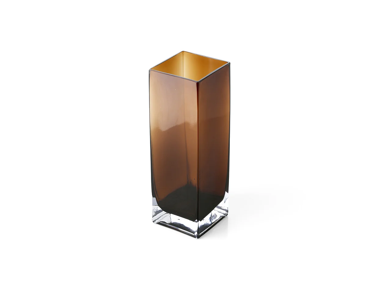 Le Vase Amber Cuboid - Ambre - L