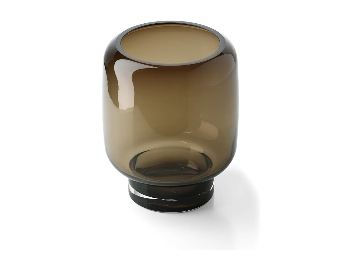 El Jarrón Smoky Cube - Marrón - S