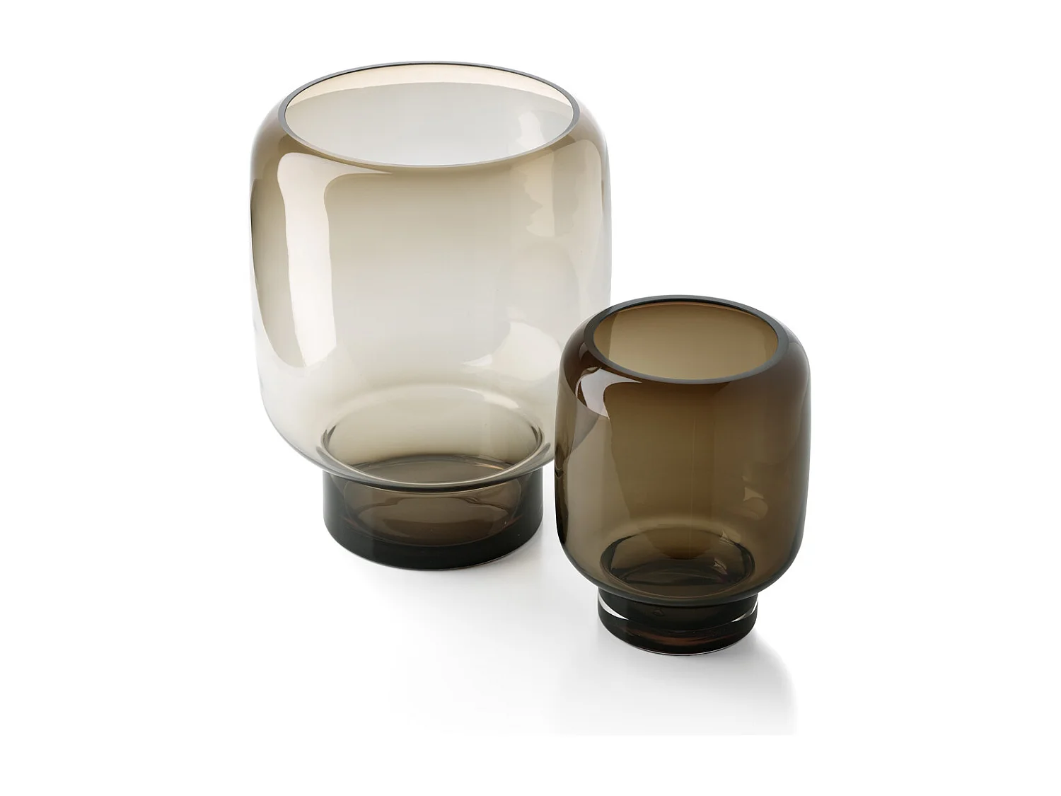 De Smoky Cube Vaas - Bruin - S