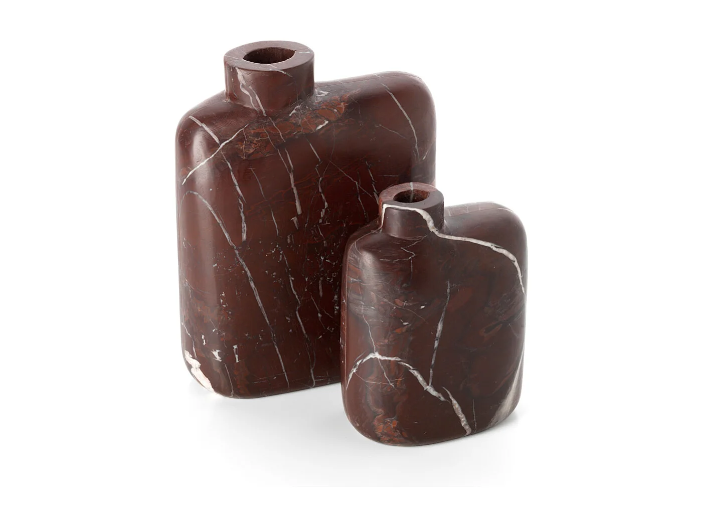 Il Vaso In Marmo Rosso Levanto - Rosso Vino - Alto