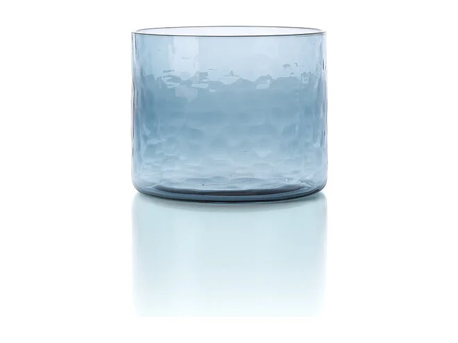 De Azure Gehamerde Lage Tumbler – Blauw