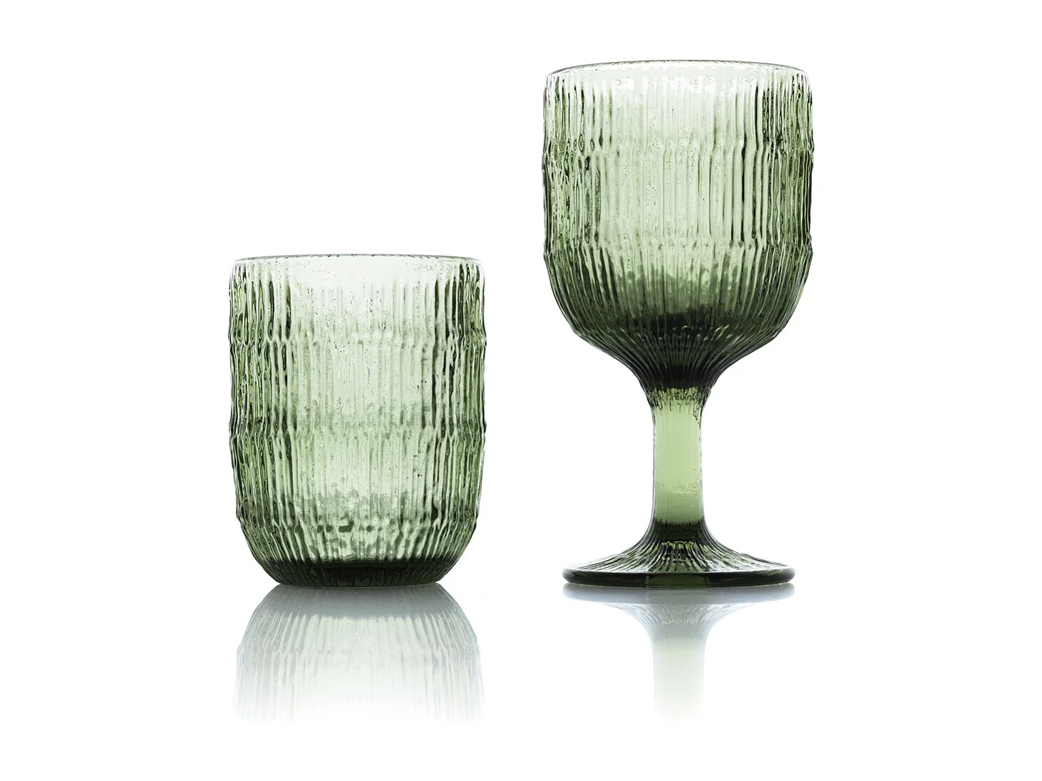 Het Moss Ripple Waterglas - Groen