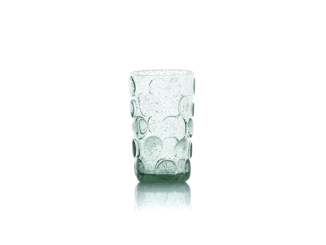 Het Frosted Dot Highball Glas - Aqua