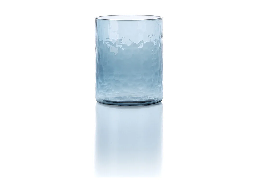 De Azure Gehamerde Hoge Tumbler – Blauw