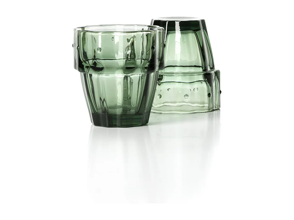 De Stack-a-Cactus Glazen - Groen - Set van 4