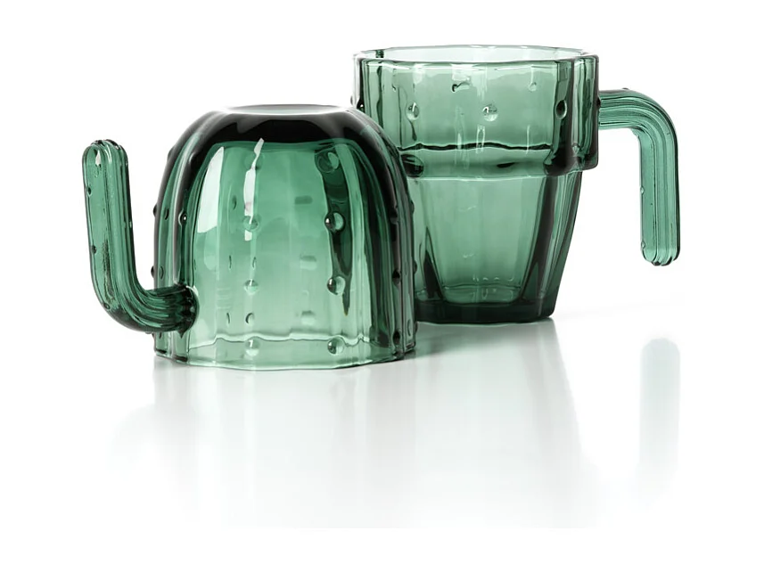 De Stack-a-Cactus Glazen - Groen - Set van 4