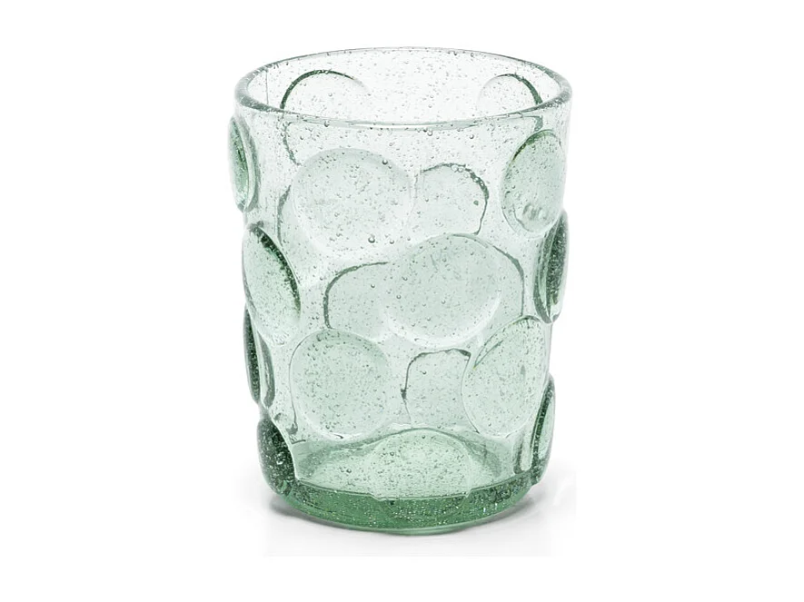 Het Frosted Dot Waterglas - Aqua