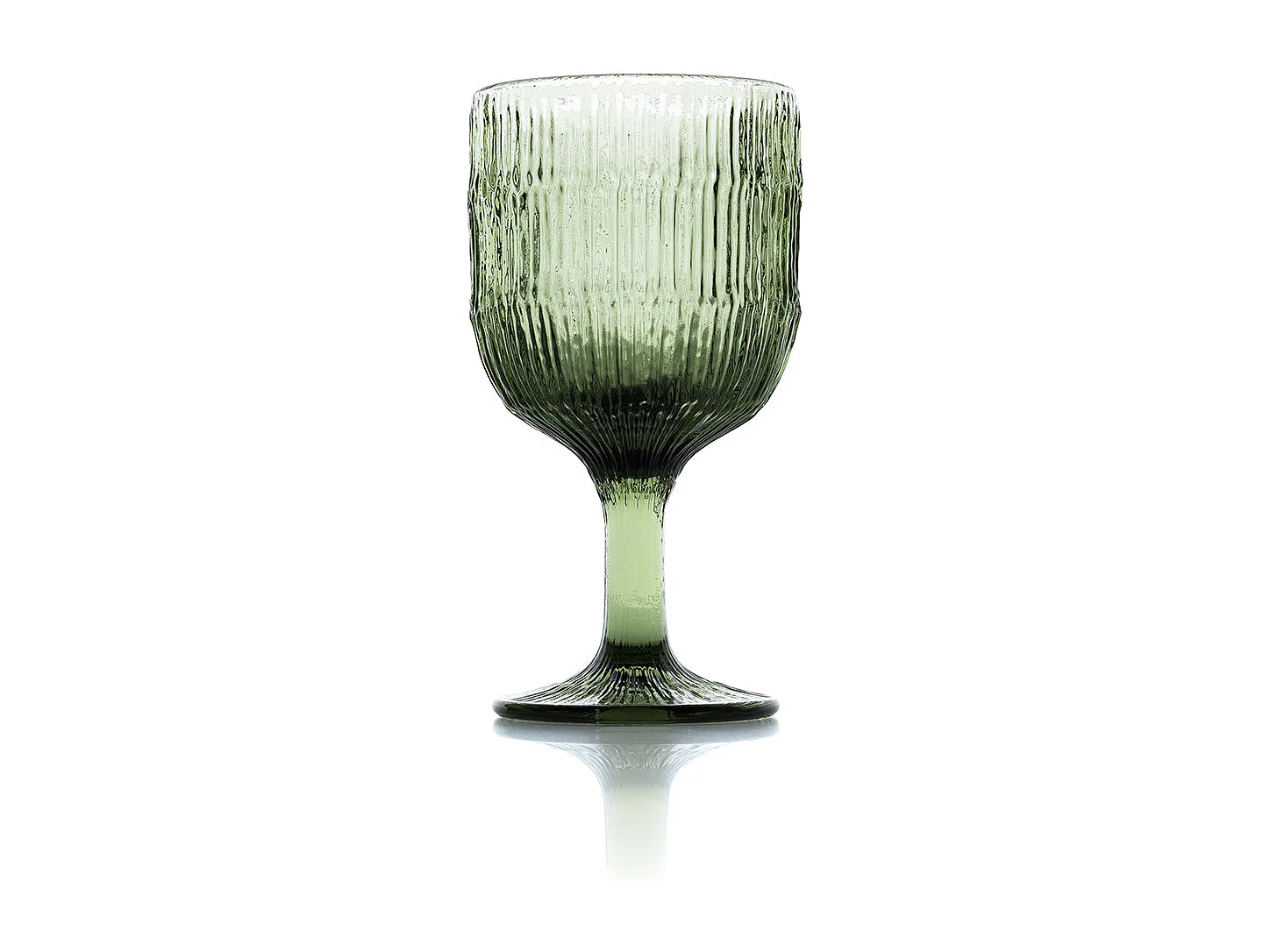 Het Moss Ripple Wijnglas - Groen