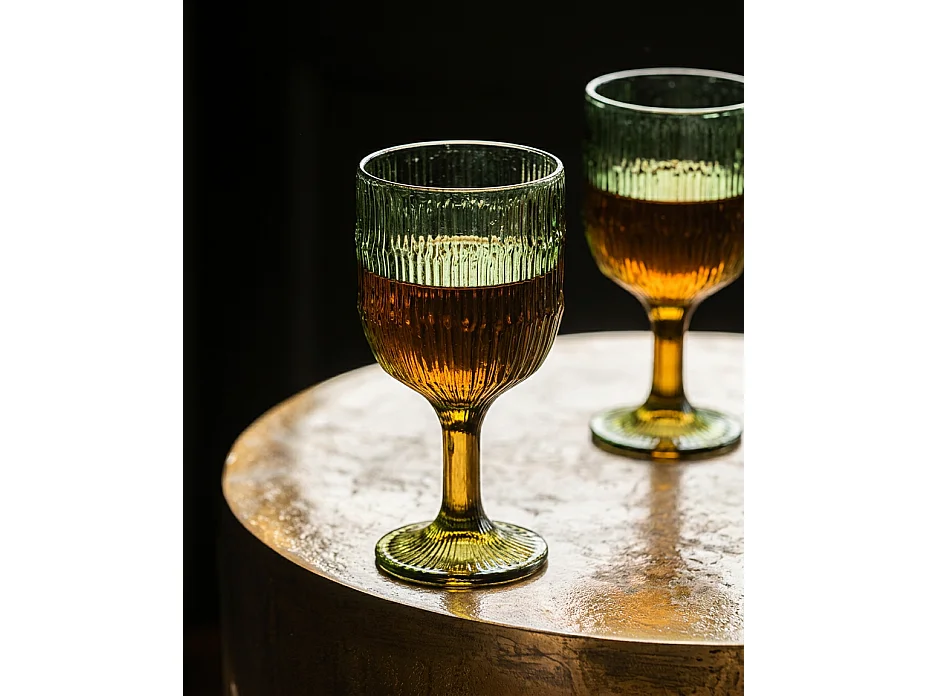 Le Verre À Vin Moss Ripple - Vert