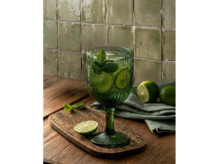 Le Verre À Vin Moss Ripple - Vert