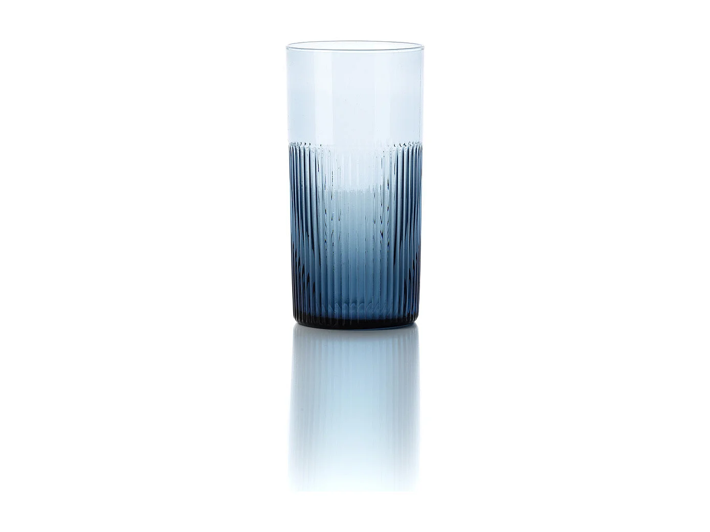 De Azure Gegolfde Hoge Tumbler – Blauw