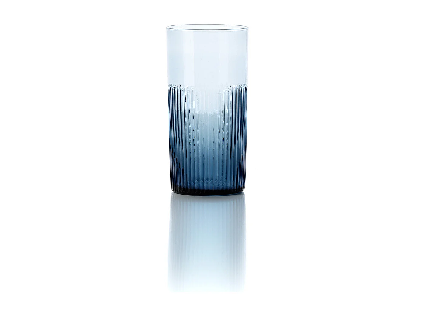 De Azure Gegolfde Hoge Tumbler – Blauw