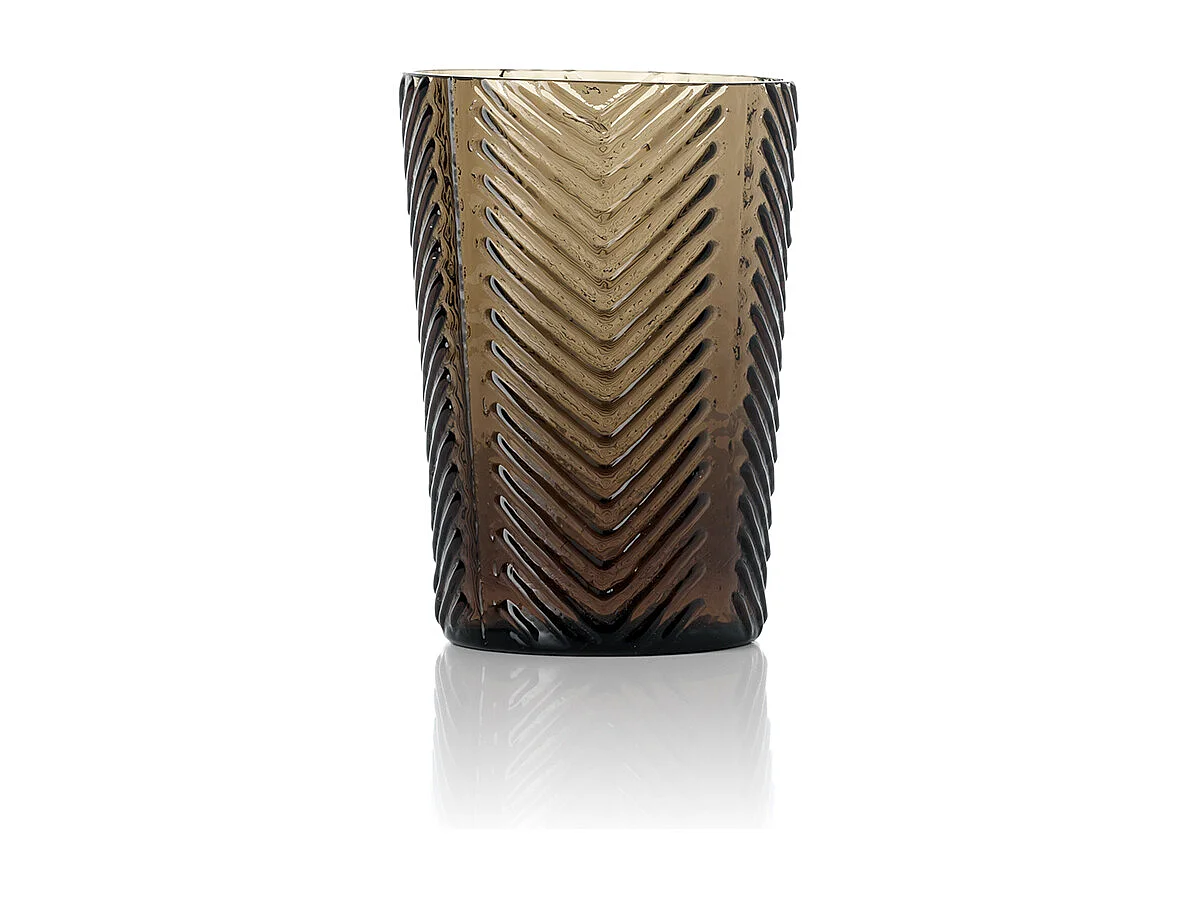 Le Verre Tumbler Herringbone - Fumé