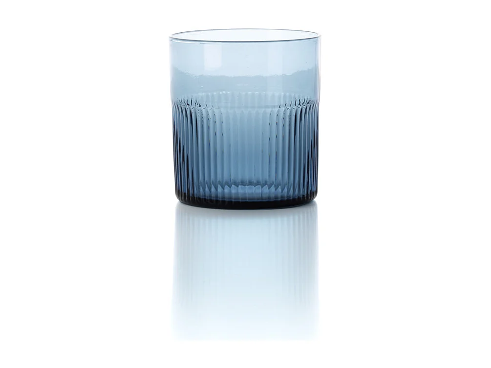 De Azure Gegolfde Lage Tumbler – Blauw
