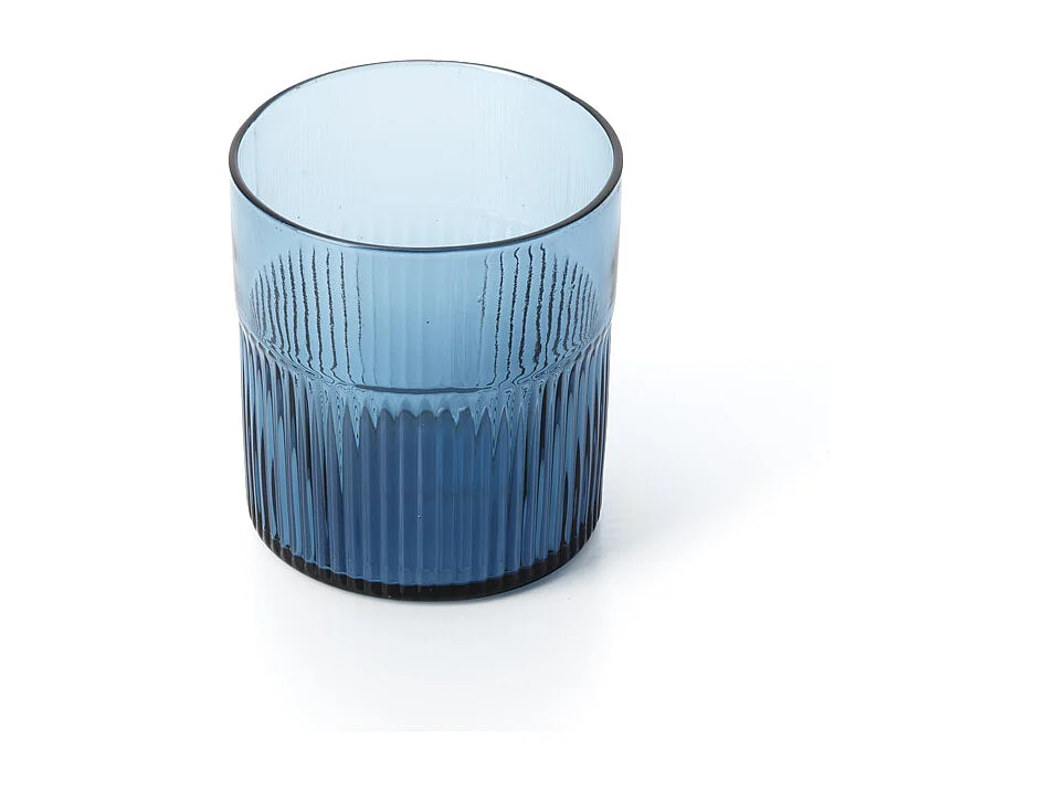 De Azure Gegolfde Lage Tumbler – Blauw