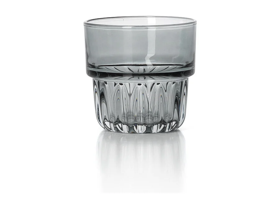 De Faceted Beker - Smoky Grey