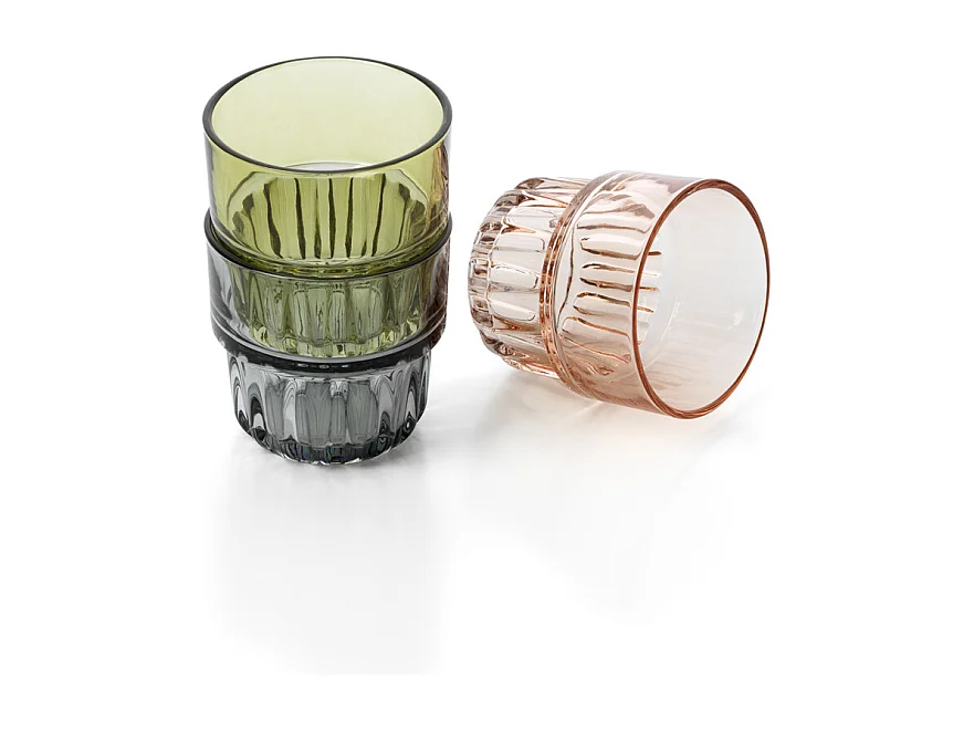 De Faceted Beker - Smoky Grey