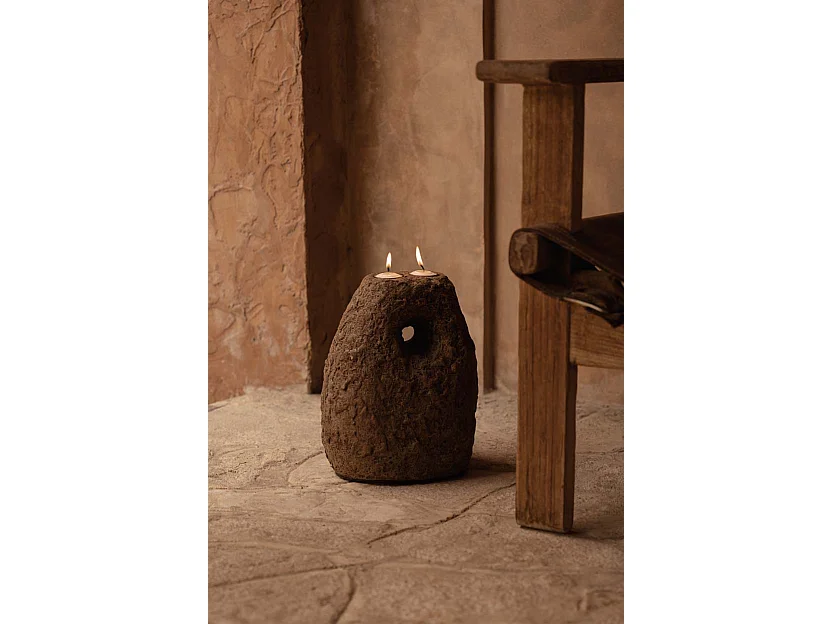 El Portavelas Terra Totem - Marrón