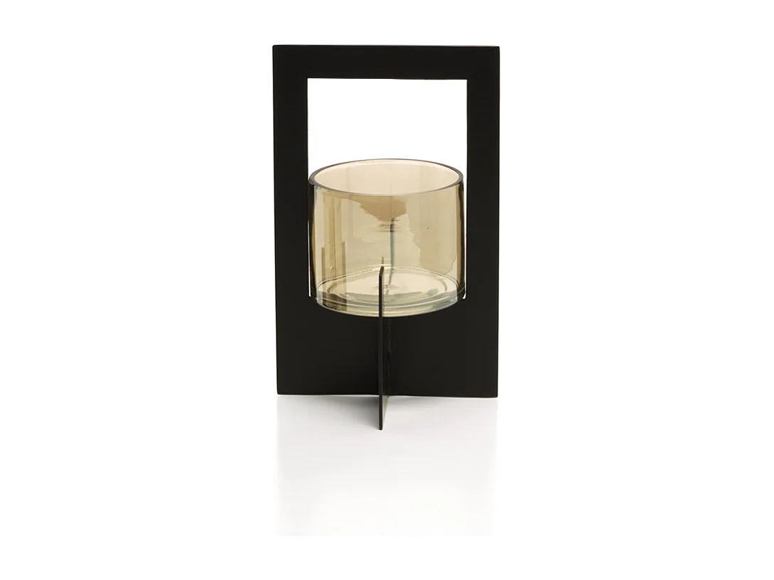 De Hurricane Framed Kandelaar - Zwart - L