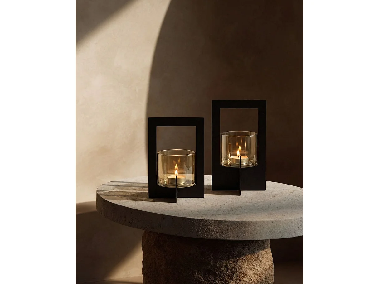 Le Photophore Hurricane Framed - Noir - L