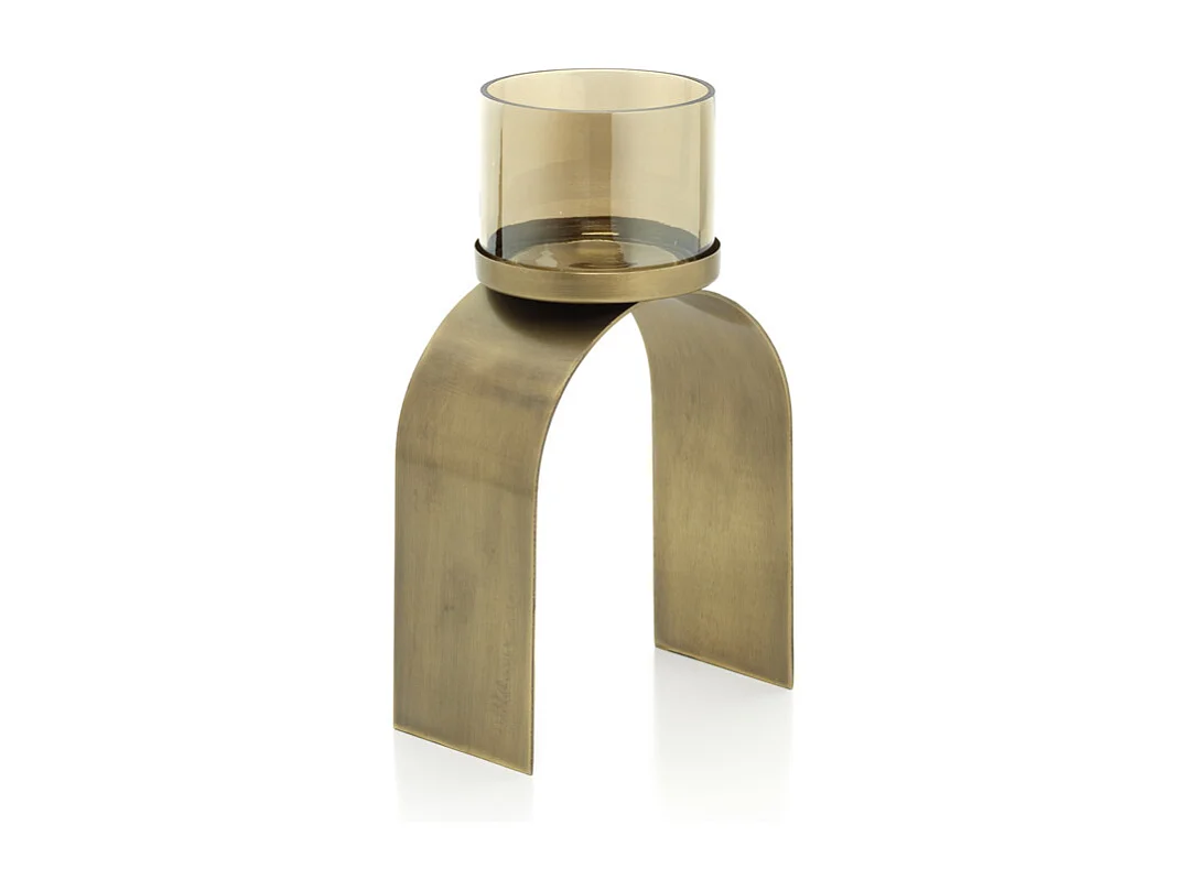 De Bow Glow Theelichthouder - Goud - SET/2