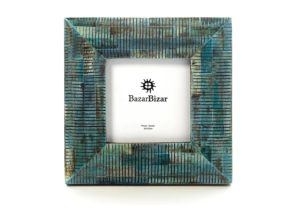 Het Ocean Ripple Frame - Turquoise - 10x10