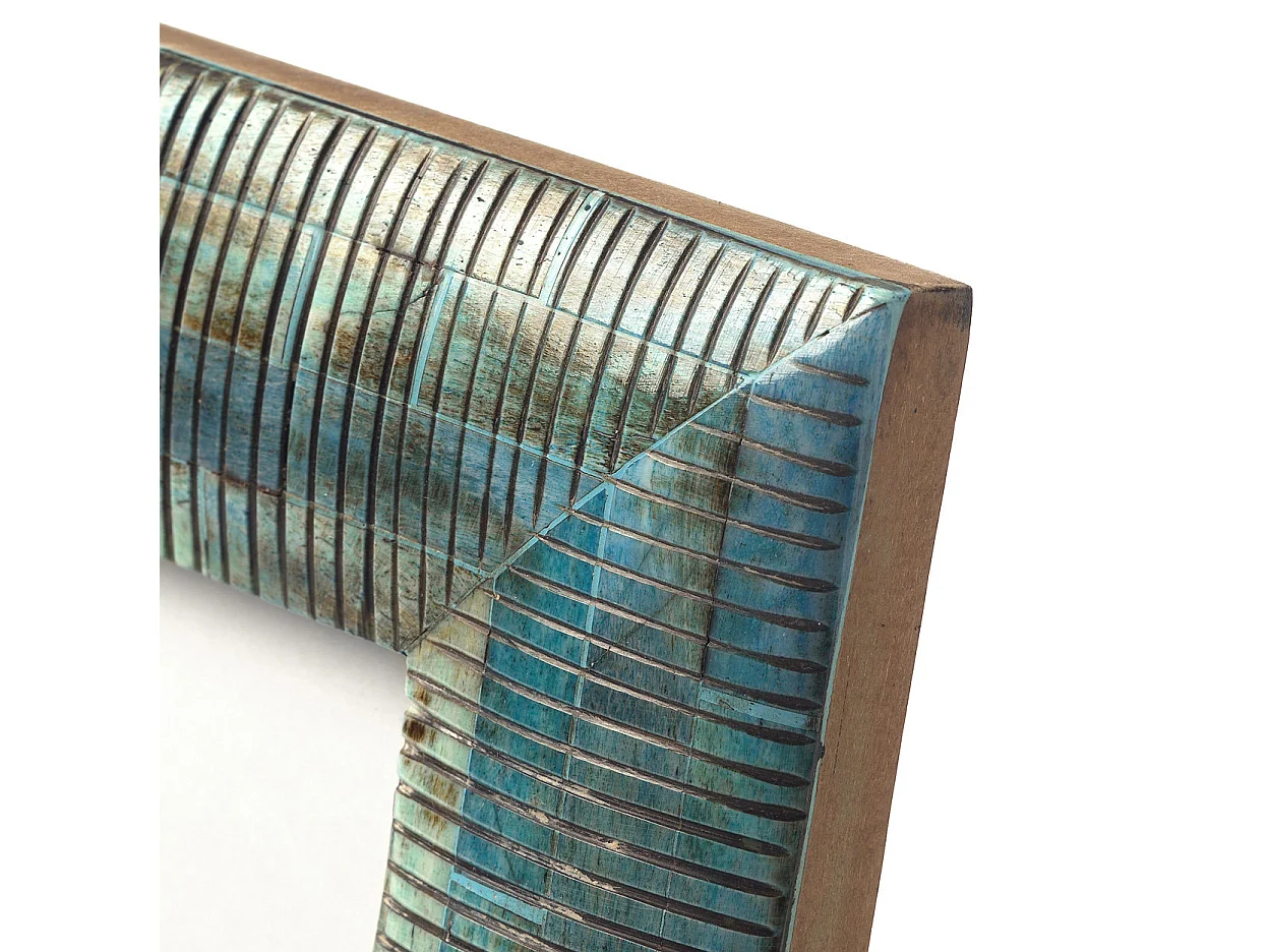 Het Ocean Ripple Frame - Turquoise - 10x10