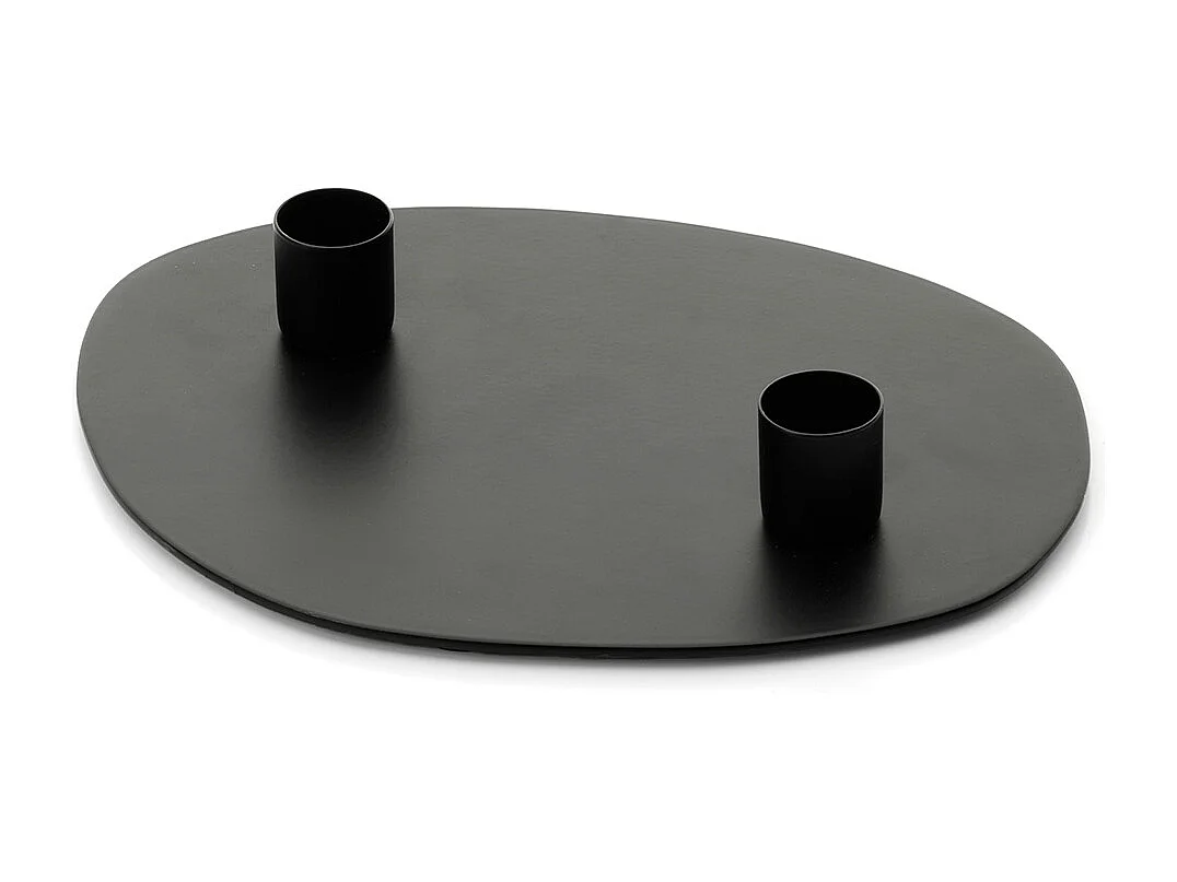 De Glowpad Kaarsenhouder - Zwart - M