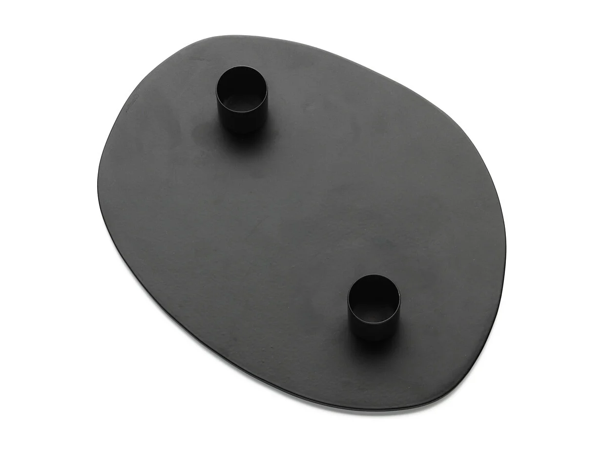 De Glowpad Kaarsenhouder - Zwart - M