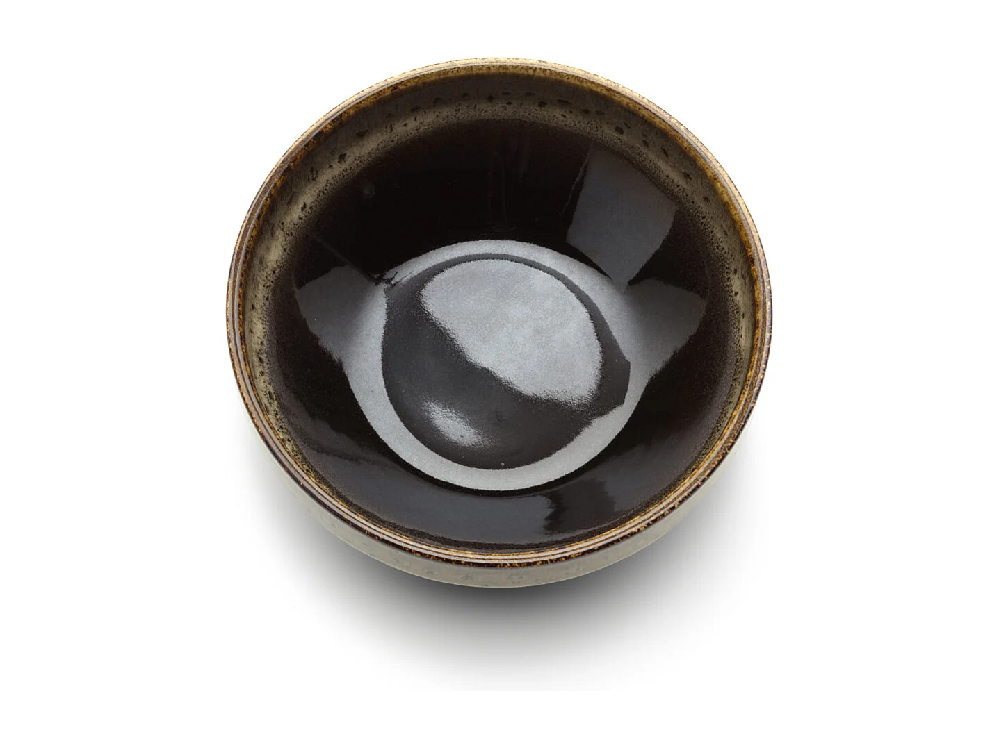 Die Kyoto Niedrige Schale - Dunkelbrauner Ton - M