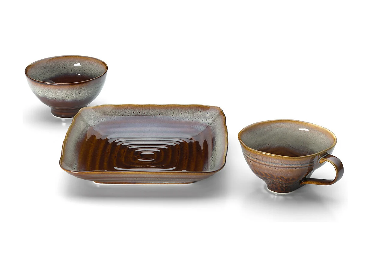 Die Smoked Horizon Tasse - Braun Grau - M