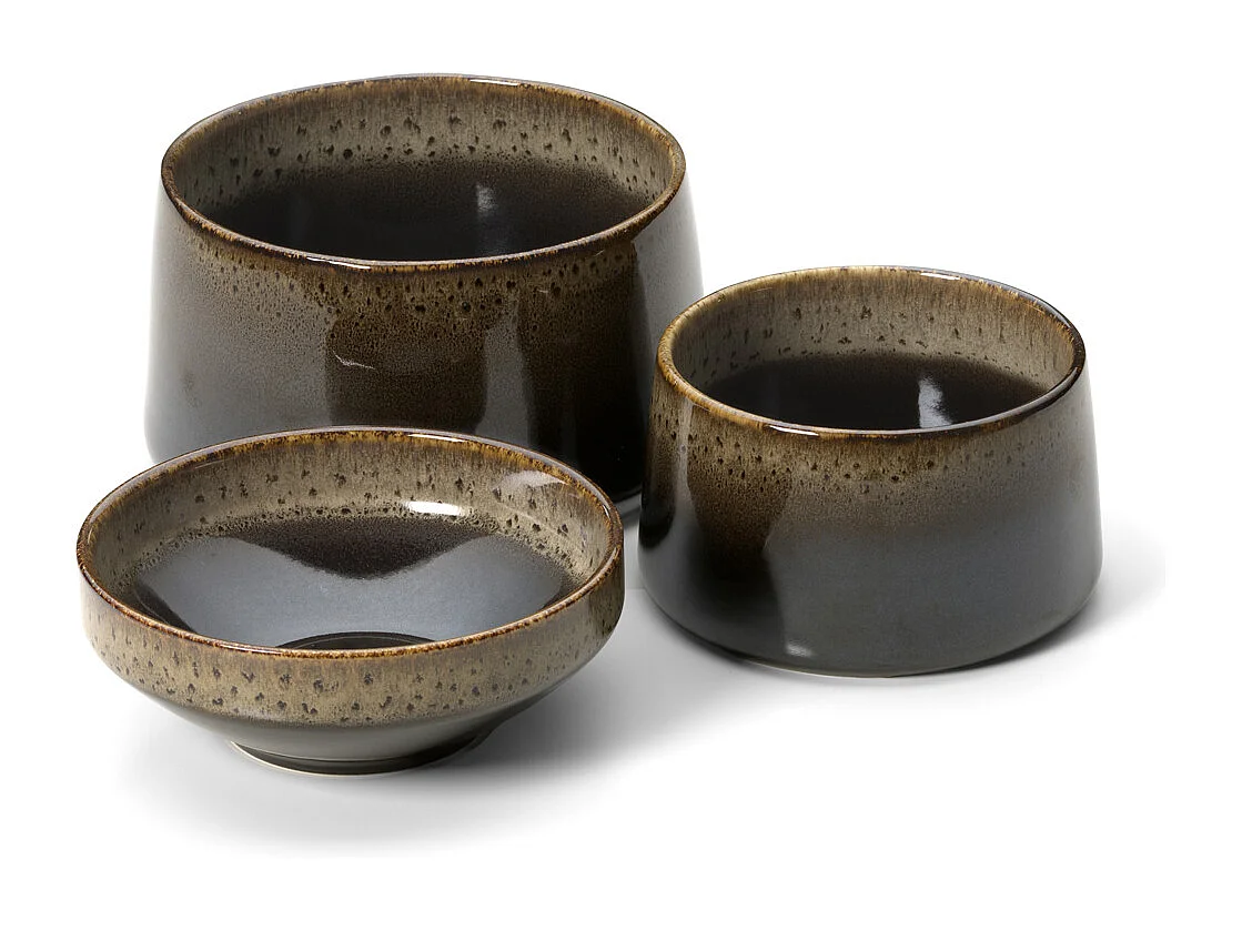 Die Kyoto Schale - Dunkelbraune Keramik - L