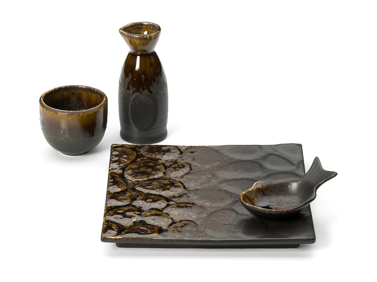 Le Bol En Forme De Poisson Merapi - Brun - S