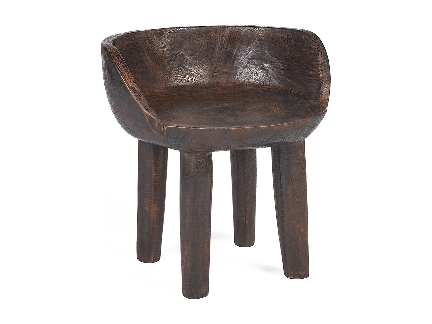 The Sit Happens Low Chair - Dark Walnut