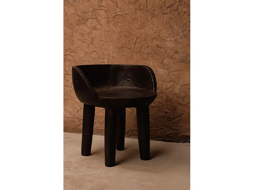 The Sit Happens Low Chair - Dark Walnut