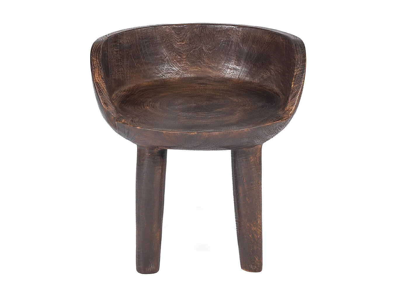 The Sit Happens Low Chair - Dark Walnut