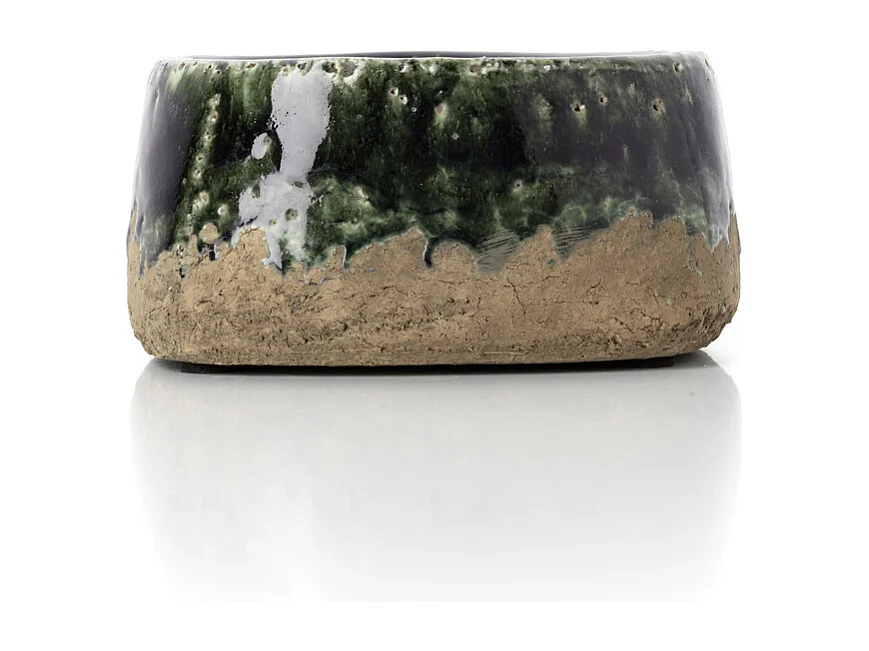 De Moss Kom Bloempot - Beton Groen - Laag