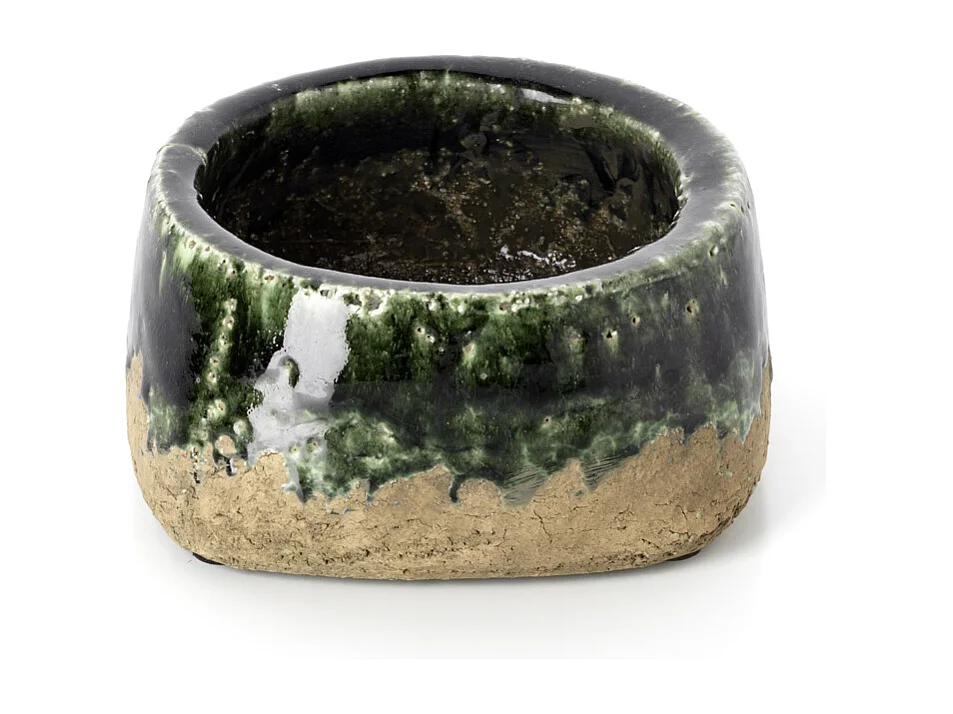 De Moss Kom Bloempot - Beton Groen - Laag