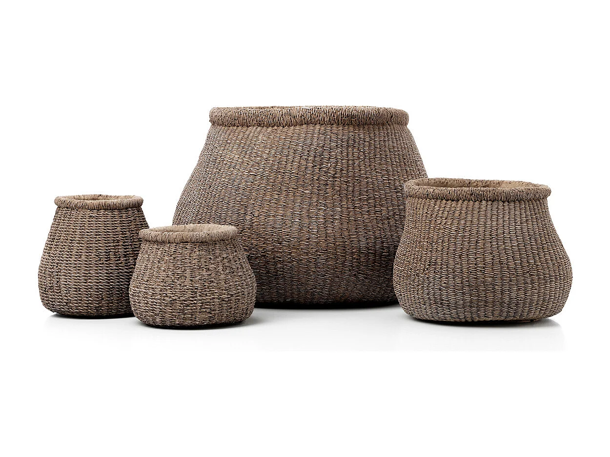 De Faux-Puff Plantenbak - Bruin - M