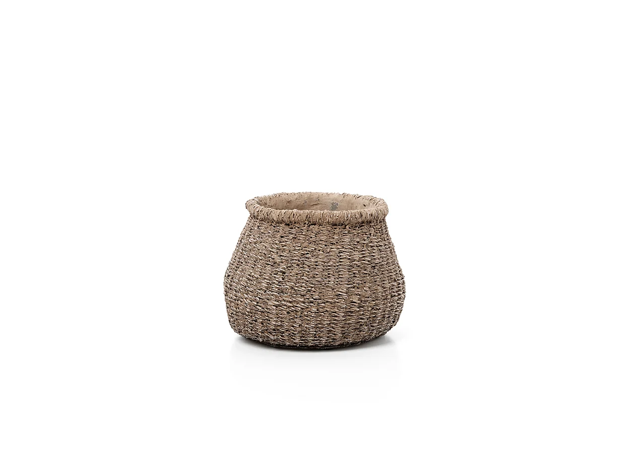 The Faux-Puff Planter - Brown - S