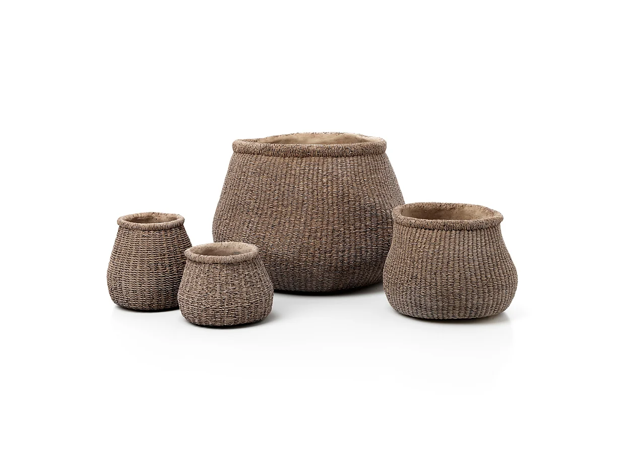 The Faux-Puff Planter - Brown - S
