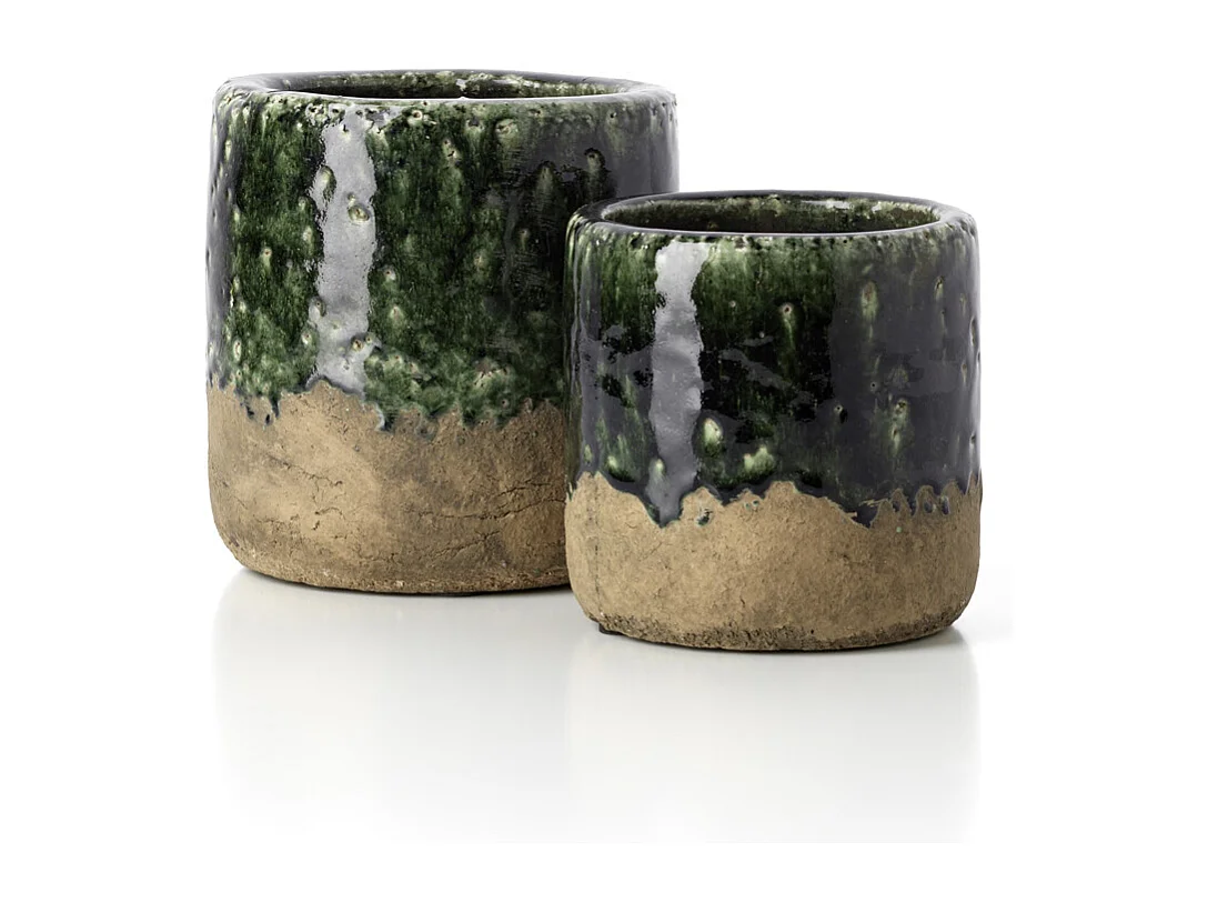 De Moss Plantenpot - Beton Groen - M