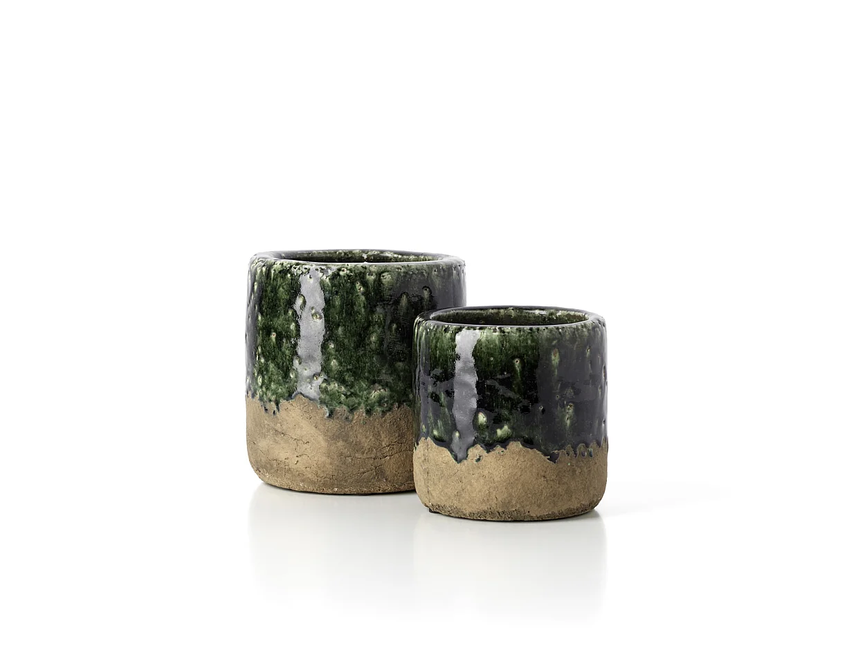 The Moss Planter -  Concrete Green - S