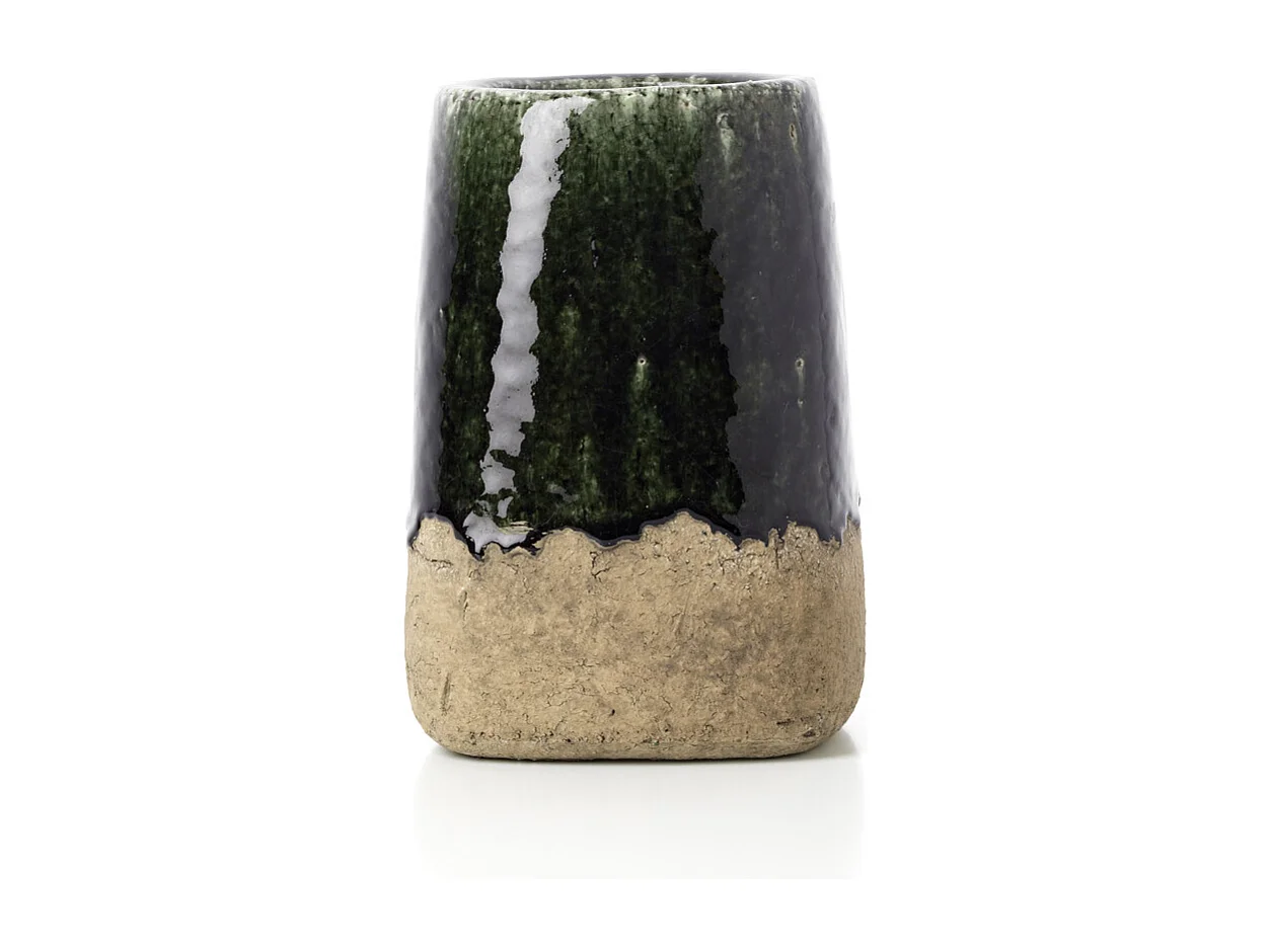 De Moss Kegel Bloempot - Beton Groen - M