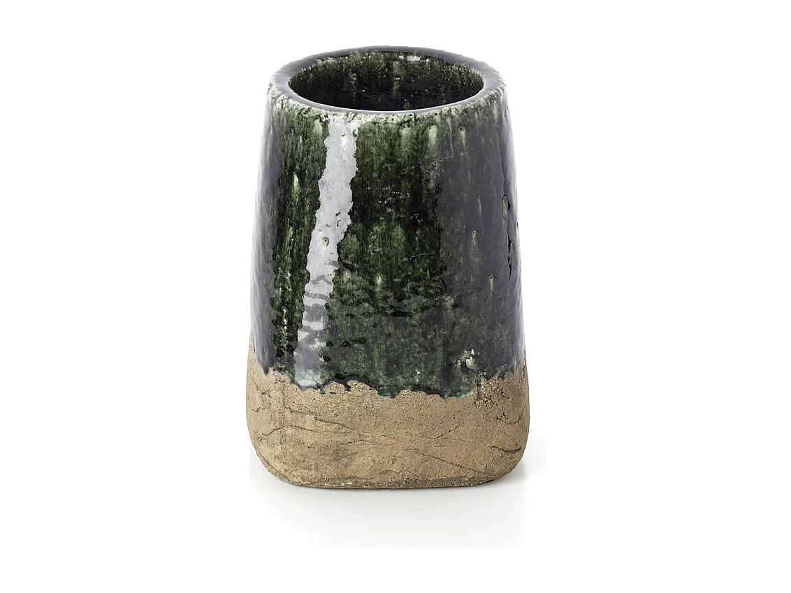 De Moss Kegel Bloempot - Beton Groen - L